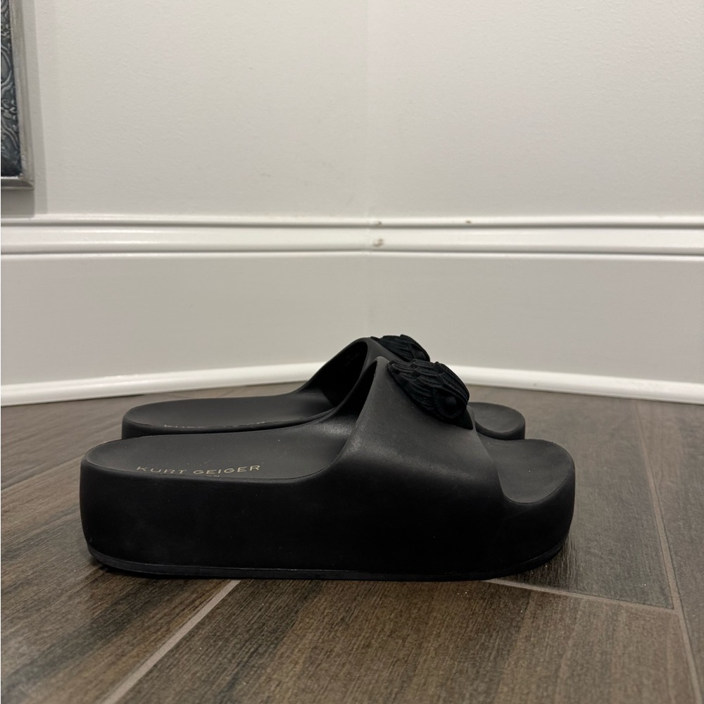 Kurt Geiger Black Mules with Platform Sole